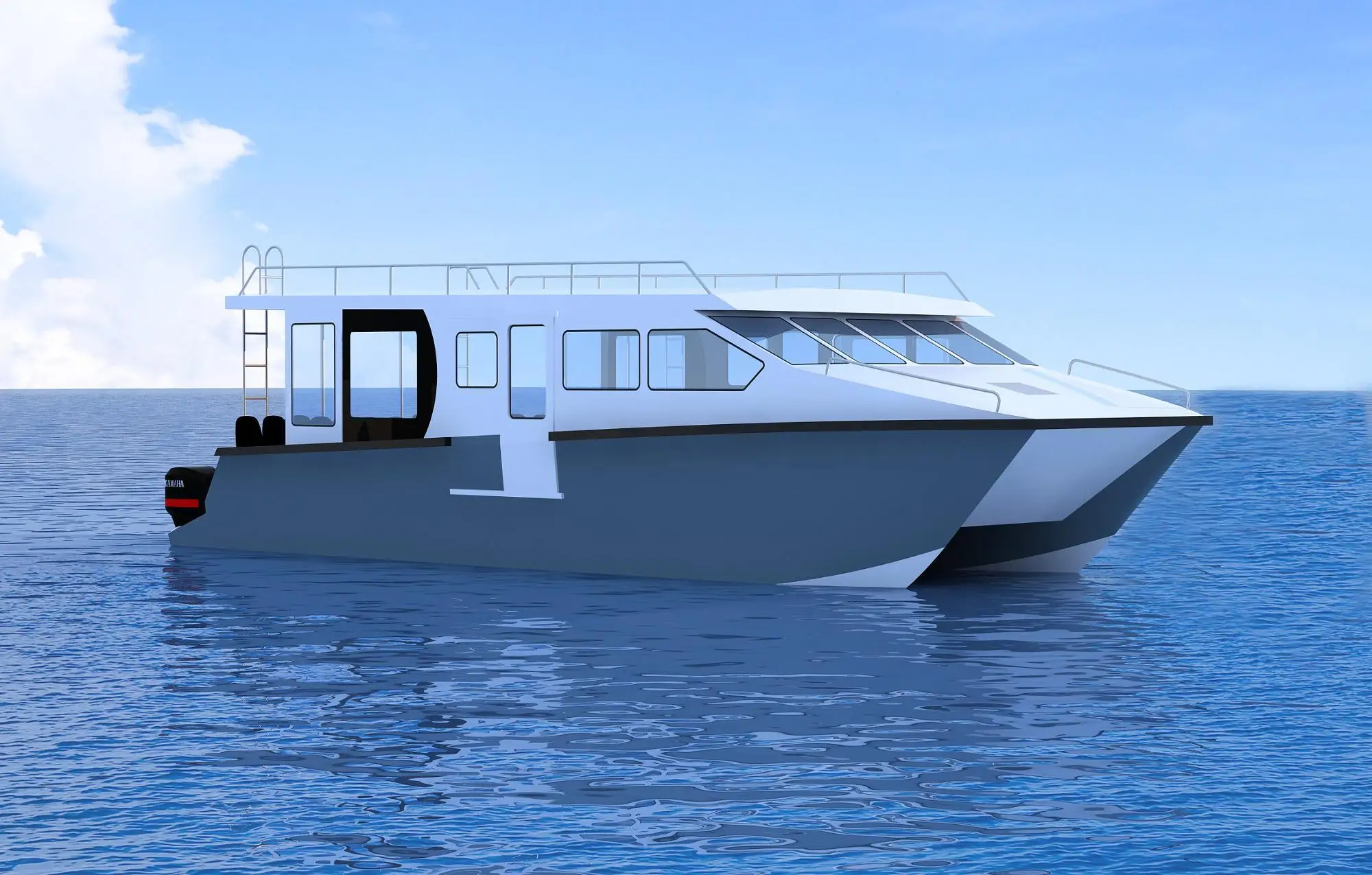 Aluminium Twin Hull Boat Catamaran Passenger Boat For Sale - Buy ...