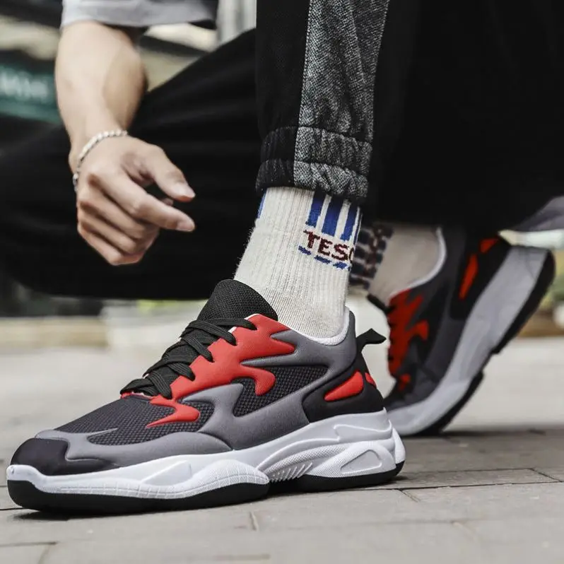 

Good Quality Durable Fly Knitted Casual Shoes Comfortable Fashion Sneakers Men