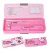 TOPSTHINK Novelty hello kitty multi function pencil case cute stationery set magnetic pencil box china