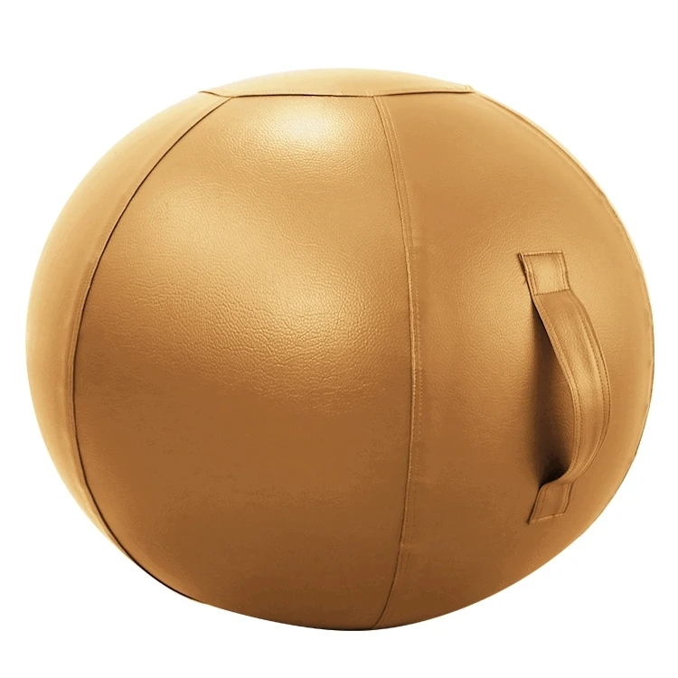 

Top quality Non-slip PU Leather Ergonomic Seating Stability 75 65cm Yoga Ball Cover With Pump, Customized