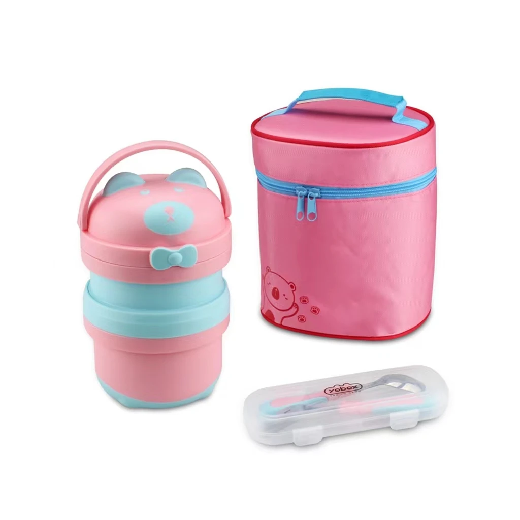 

Stainless Steel Vacuum Thermal Lunch Box Insulated Lunch Bag Food Warmer Soup Cup Thermos Containers Bento Lunch Box for Kids