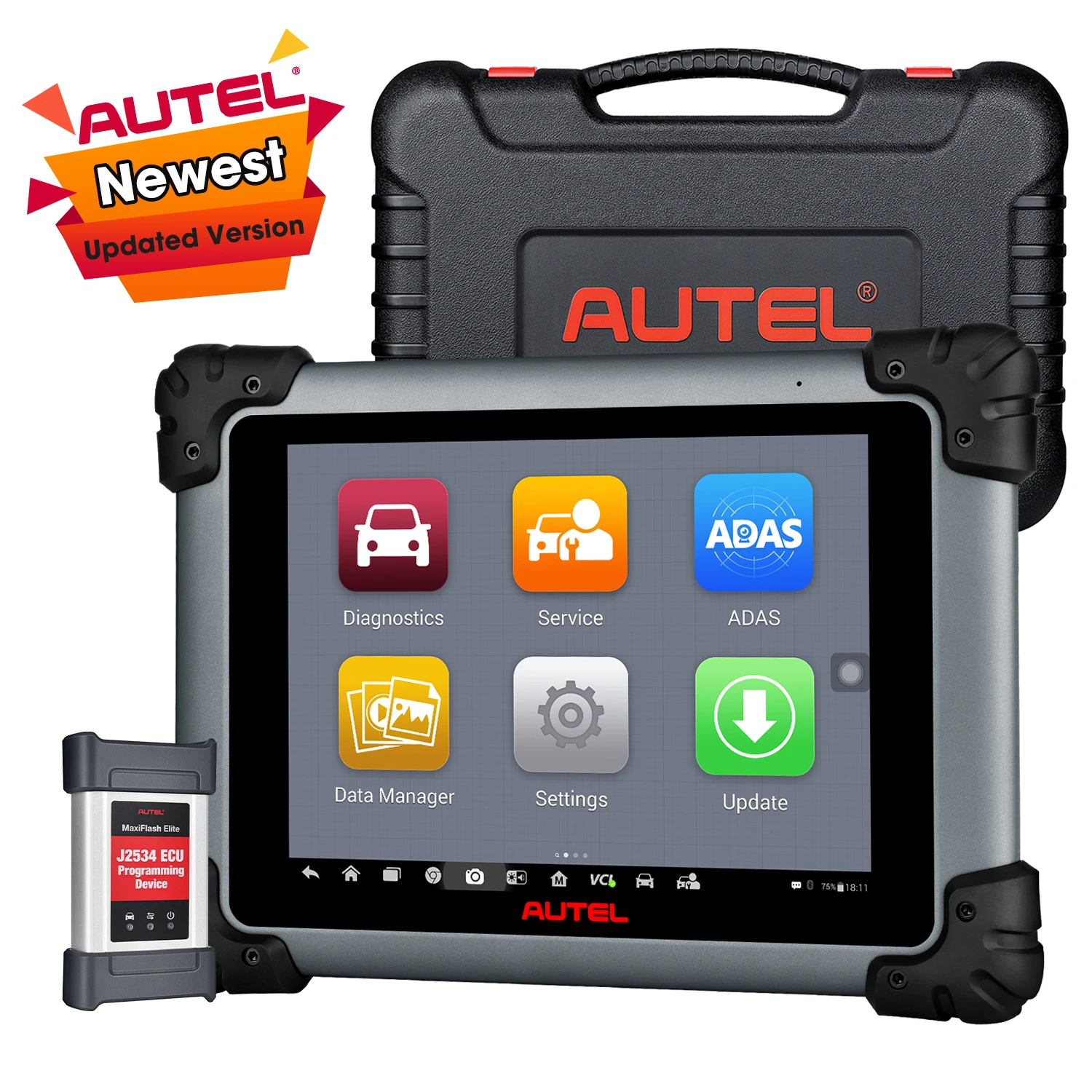 

Autel MaxiSys MS908S Pro II J2534 ECU Programming Vehicle Tools OBD2 Car Scanner for Mercedes device Better than MK908P