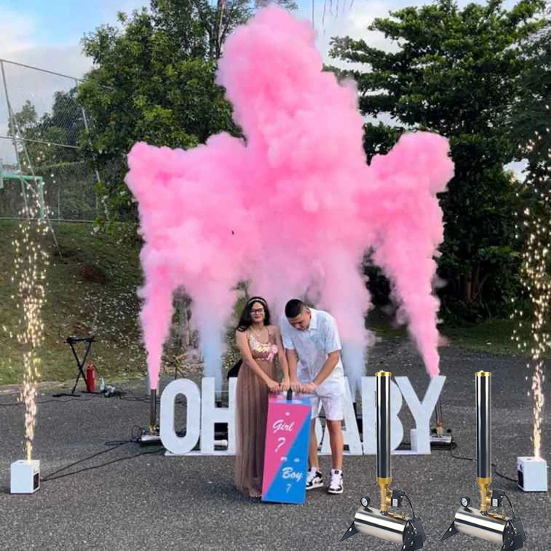 Mini Confetti Machine Water Spray Paper Shooter Remote Control Powder Cannon Launcher Party Stage Effect Wedding Equipment