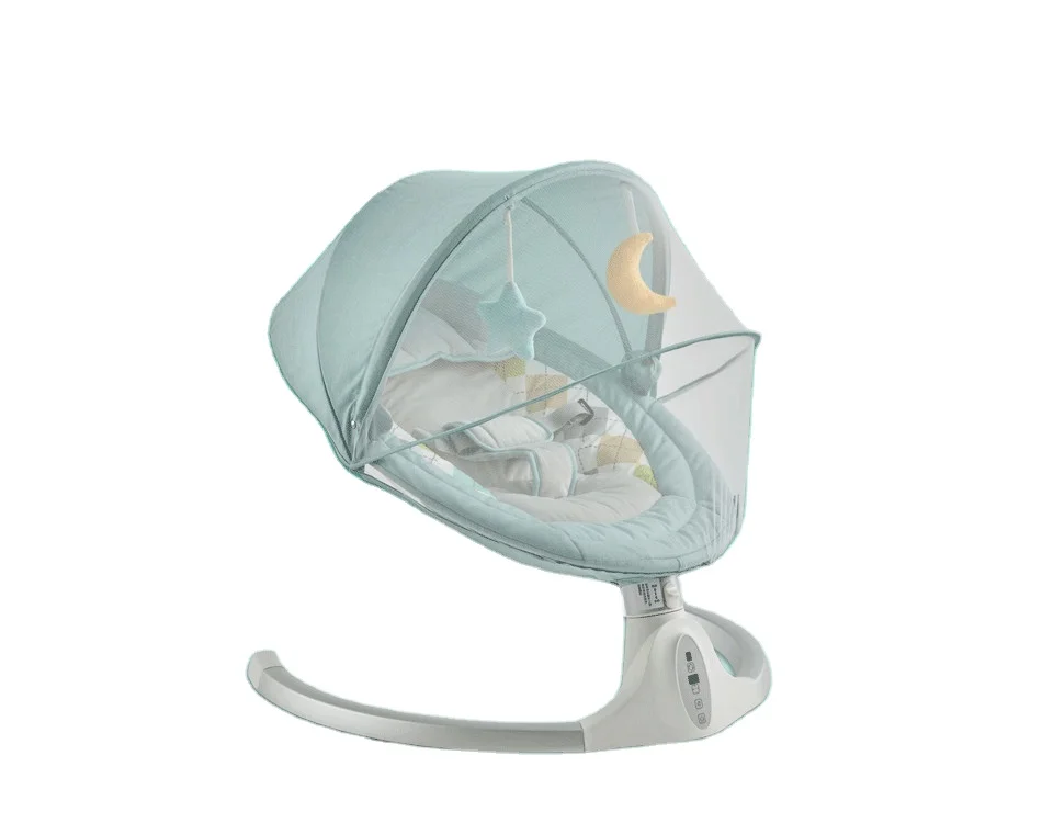 

automatic cradle baby rocker cradles baby electric swing baby bouncer, Green, grey, pink