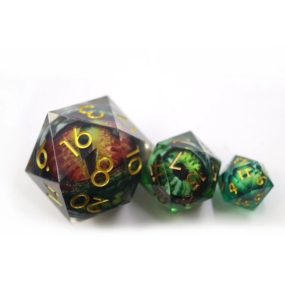 

Wholesale Customize Dungeons And Dragons Red Resin Dice Oversize 50Mm Single D20 Dice Eye Dragon