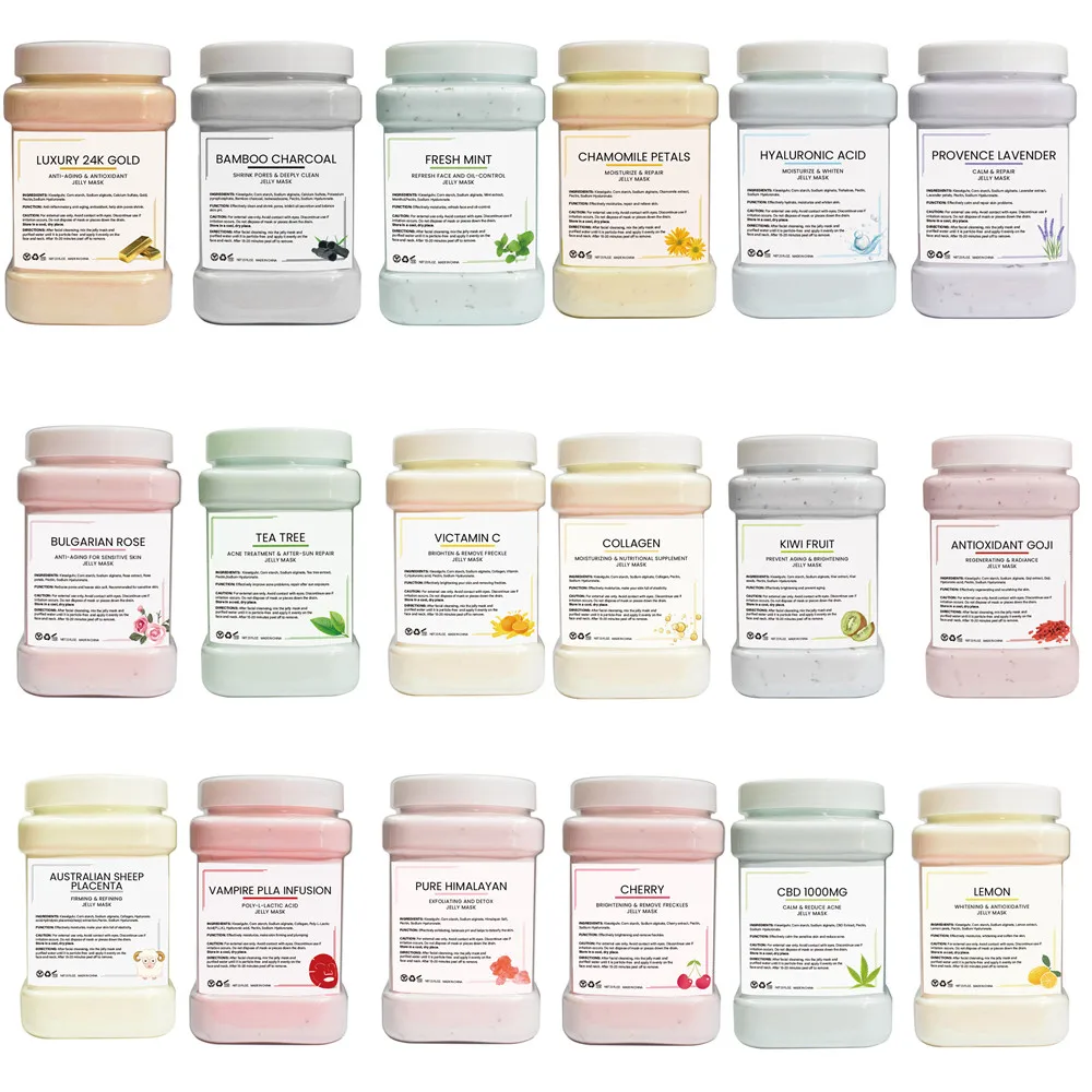 

Mascarilla Facial Belleza Jelly Mask Powder 18 flavors For Beauty Salon