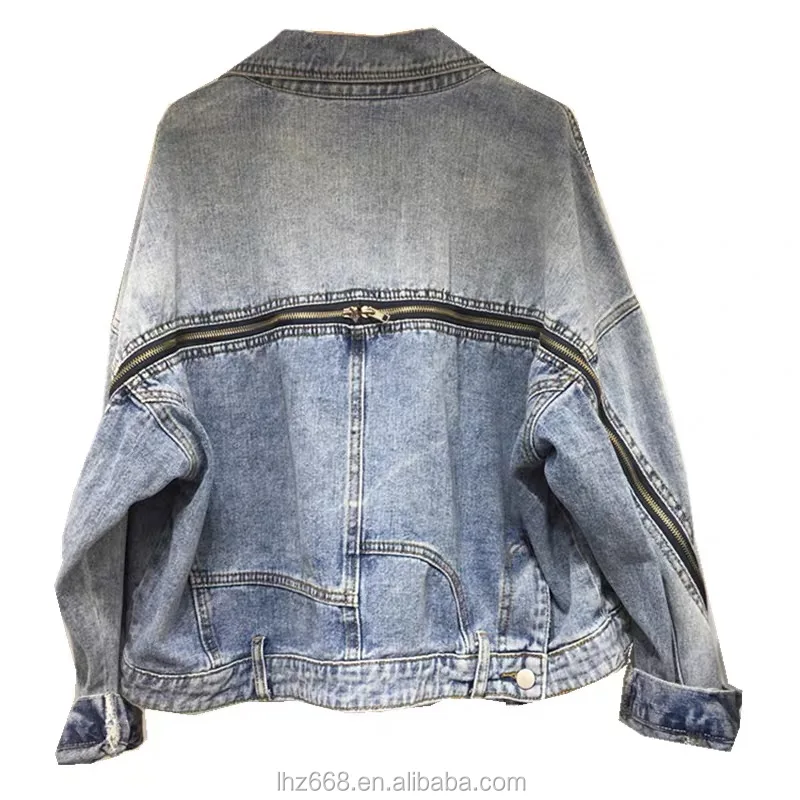 

2021 Hot Products New Style Customized Luxury Ladies Women's Wholesale Denim Motorcycle Jackets