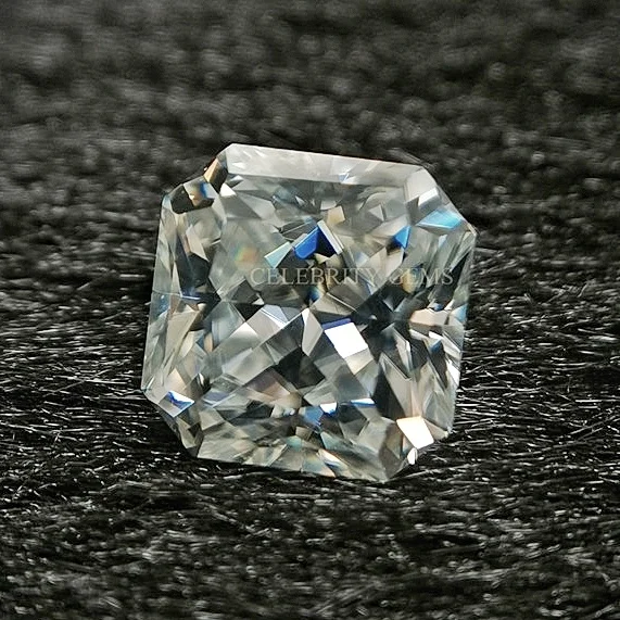 

2mm to 11mm white square chamfer diamond forever brilliant princess cut moissanite