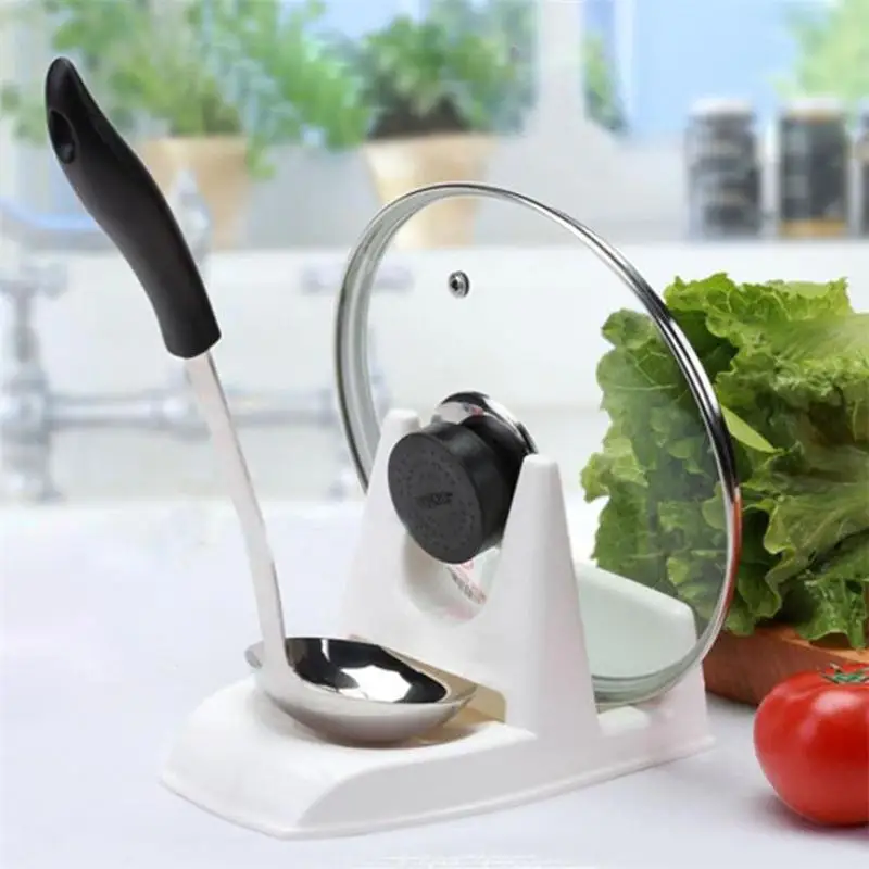 

1Pc Spoon Pot Lid Kitchen Decor Tool Stand Holder Shelf Cooking Storage good quality Eco-Friendly 2018 hot sale C30426