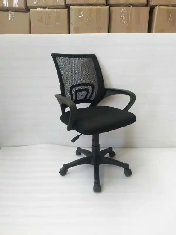 Commercial Furniture Swivel Office Visitor Chair Parts Black Ergonomic Mesh Swivel Office Chair Computer Desk Chair