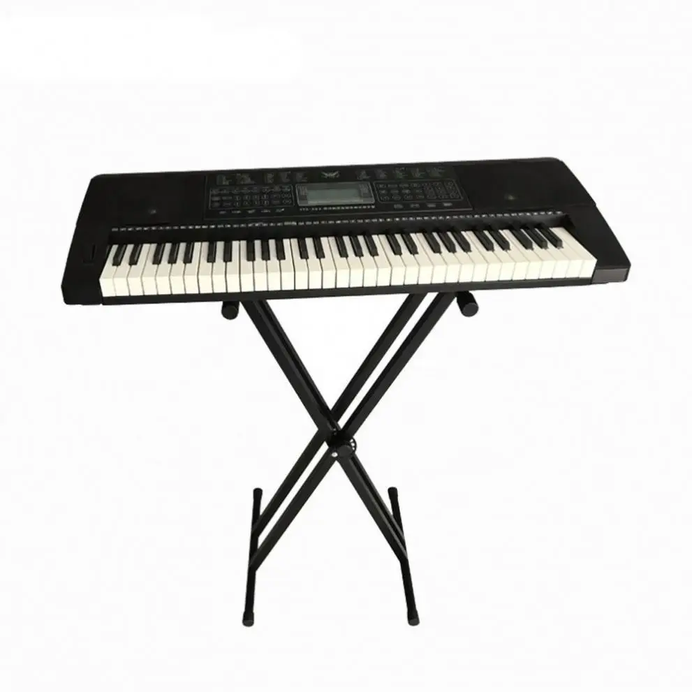 

X-style Electronic Keyboard Stand Double floor Stand Sheet Parts for music Playing, Black