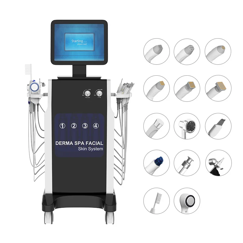 

Wholesale Design 15 in 1 Hydra Water Peel Microdermabrasion / Waterdermabrasion Facial Machine Standing Ultrasonic