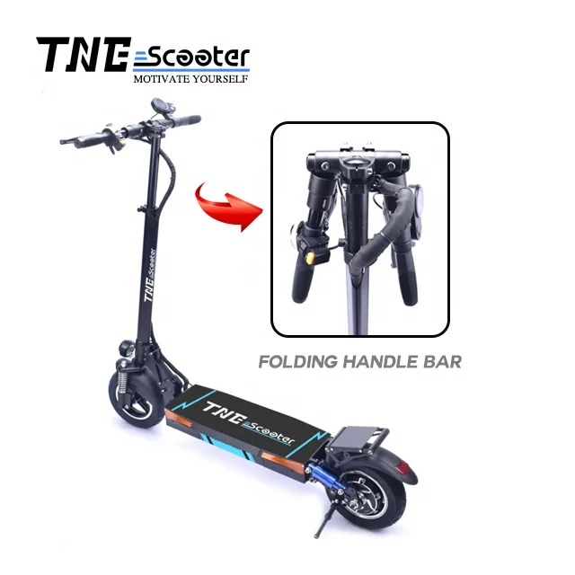 

TNE 1000w 48v 52v 100km scooter foldable electric scooter, Black with blue