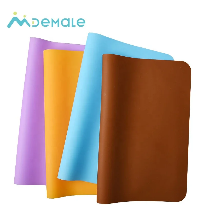 

Food grade heat resistant Rectangular Silicone Placemat, Blue.yellow,green,orange