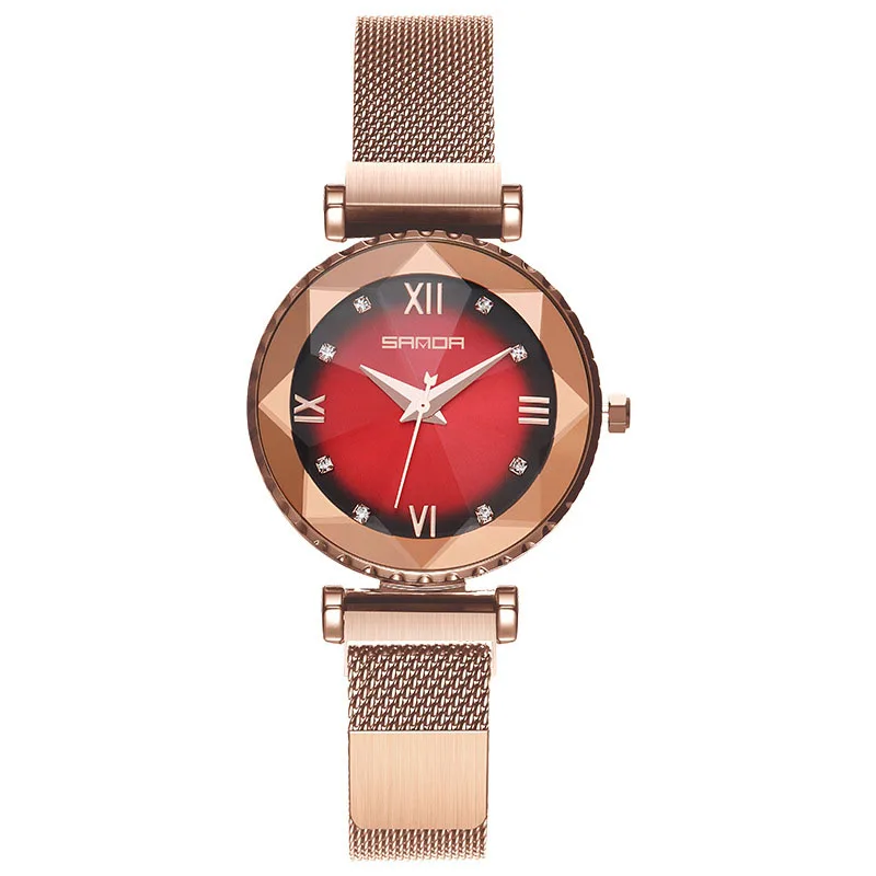 

Douyin Korean Lazy Magnet Magnetic Strap Quartz Women's Watch