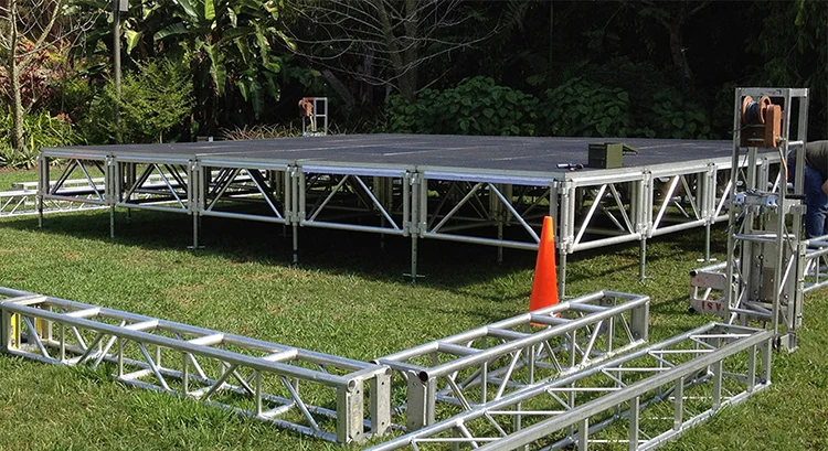 aluminum portable stage 4x8 for outdoor event