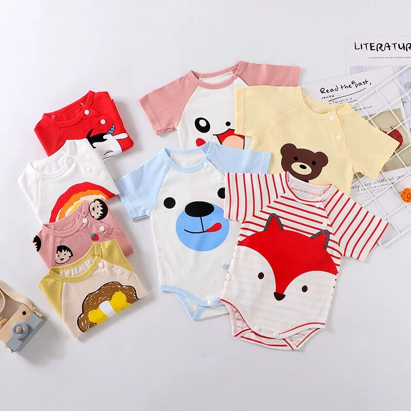 

Spring-Autumn baby clothes baby cartoon printing children clothes baby rompers newborn Hot sale, Refer to our color swatchs
