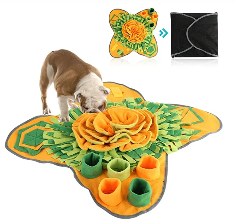 

Puzzle Game Foraging Training Pet Snuffle Mat Interactive Dog Feeding Mat For Dogs