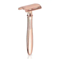 

eco friendly rose gold underarm double edge blade shaving cut safety women razor blade shavers refills thickness