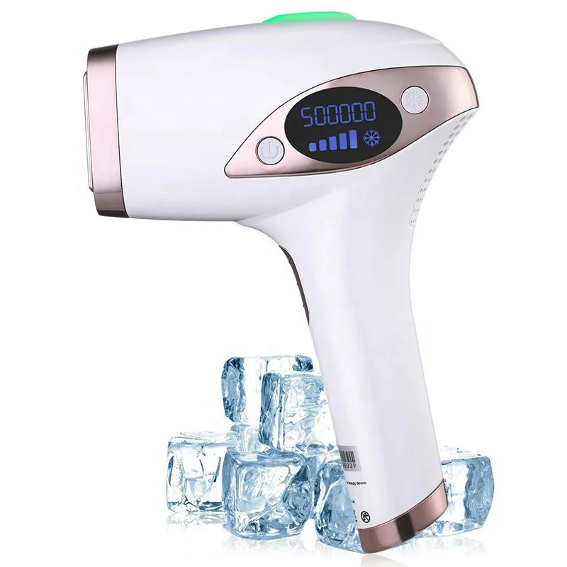 

OEM CE ROHS FCC 500000 Flash Permanent Painless Electric Mini Portable Face Epilator IPL ICE Cooling Laser Hair Removal Machine