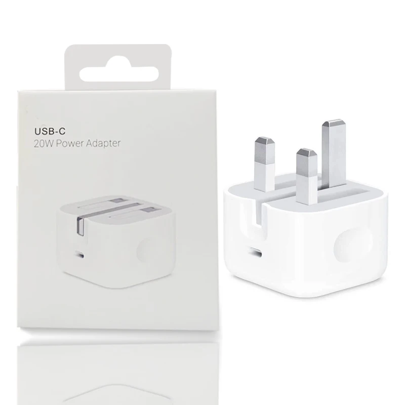 

2021 PD Fast Charging 20W 18W UK Plug USB-C Charger For Apple phone11/12/PRO/X With retail pakcing