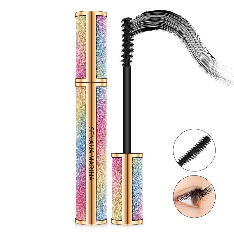 

SENANA Cosmetic Extension Long Curling Waterproof Eyelash Volume Express Diamonds Bling Bling Makeup 3D Mascara