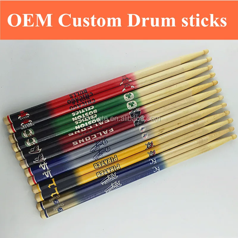 Wholesale Customized 5a Colored Bulk Drum Sticks Musical Instruments