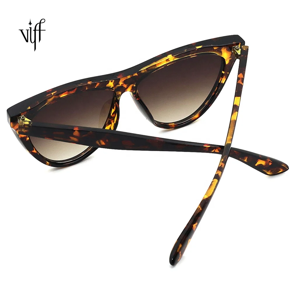

VIFF HP20183 Cateye Vintage Sunglasses Women Fashion Leopard Sun Glasses Tortoiseshell Big Cat Eye Sunglasses Factory