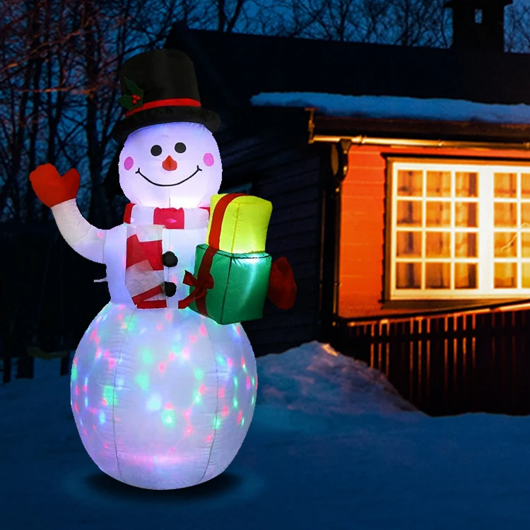

Wholesale Christmas Festival Decoration Inflatable 5ft Snowman WIth LED Lights Yard Decoration