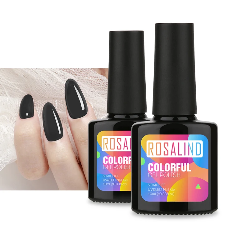 

ROSALIND wholesale 10ml pure colors gel nail polish oem custom private label semi permanent uv led gel polish for nail art salon, 58 colors