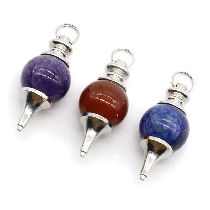 

Wholesale Agate Drowing Sphere pendulums, Reiki Healing Ball pendulms