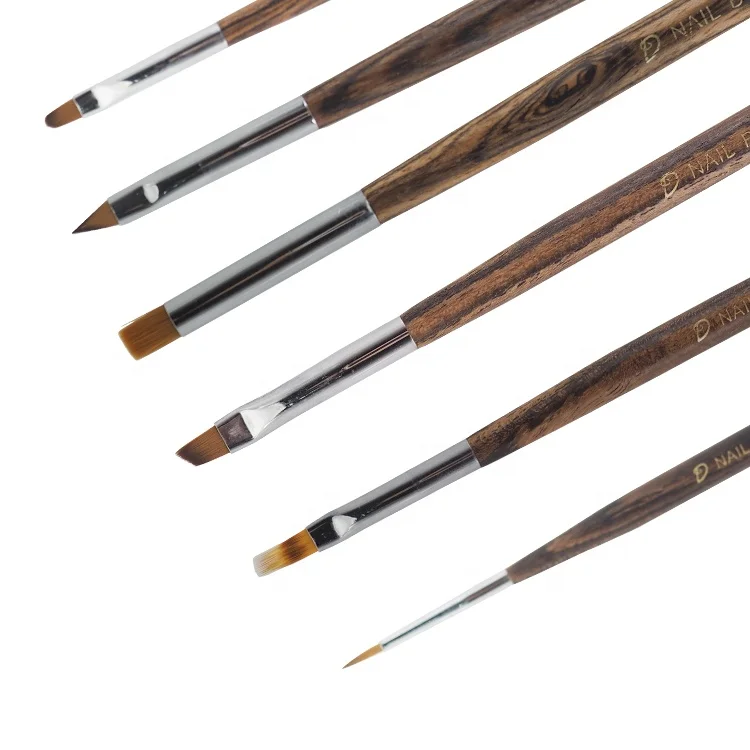 

Exquisite oval nylon hair poly nail gel art brush set