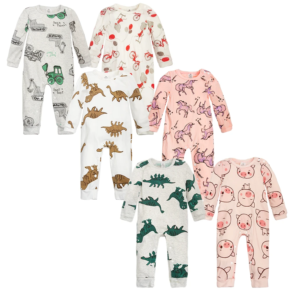 

Baby Winter Romper Baby Romper Set Baby Girl Long Sleeve Romper Infants & Toddlers Unisex Snap Button Support In-stock Items