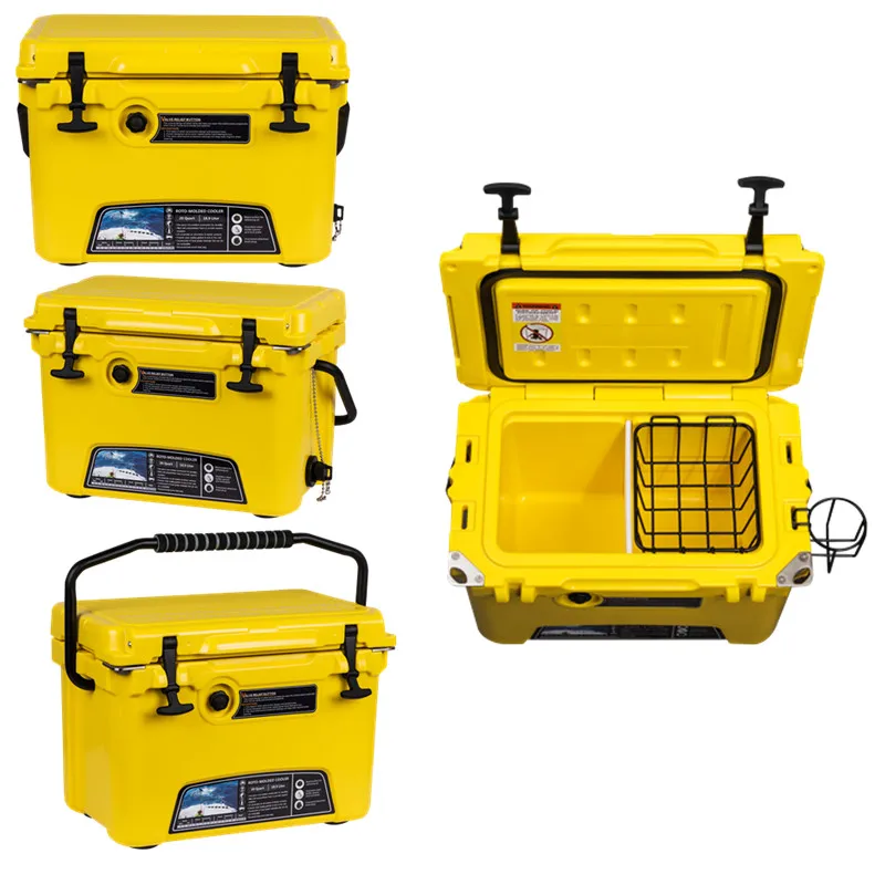 

20L OEM durable plastic roto mold cooler box, Customized colors