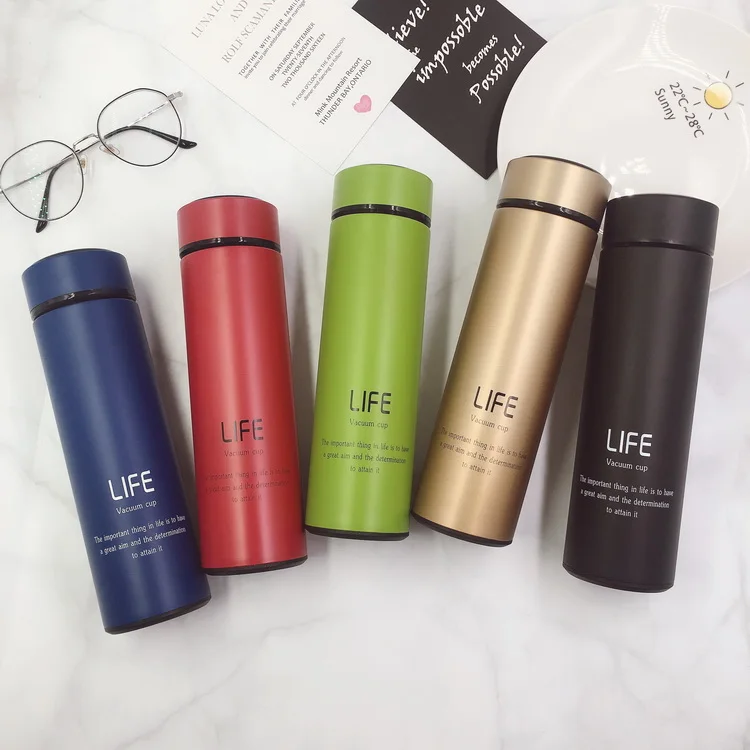 

Eco-friendly Life Vacuum Cup Bottle Water Stainless Steel Tumbler Double Wall, Mixed color