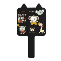 

Promotion Custom Cute Cat Ear Print Hand Held Dressing Mirror with Logo