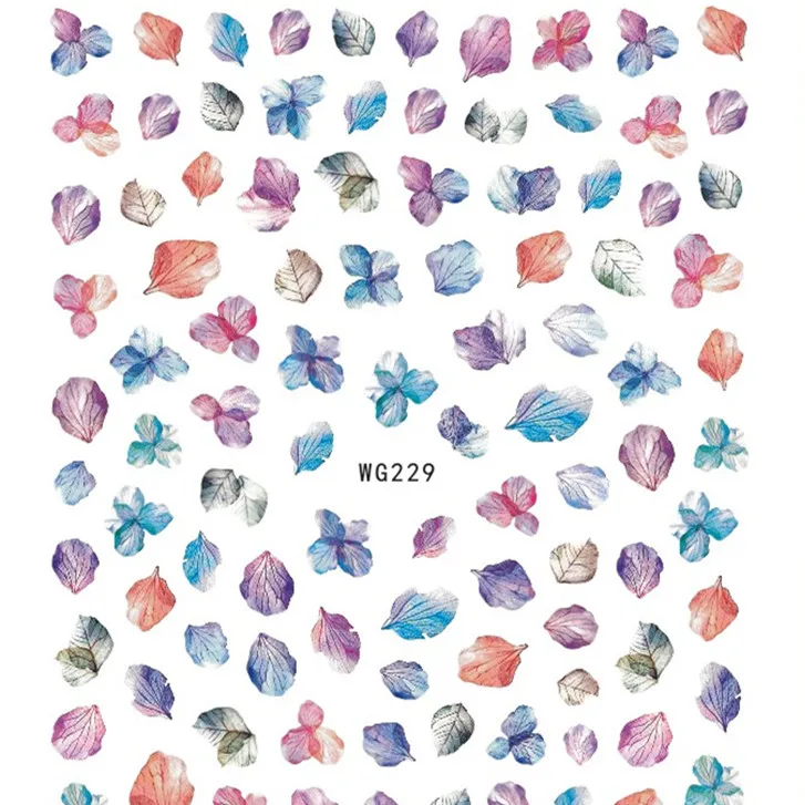 

Butterfly Nail Art Stickers Colorful Butterfly Mixed Design Self-Adhesive Nail Decals for Nail Decorations
