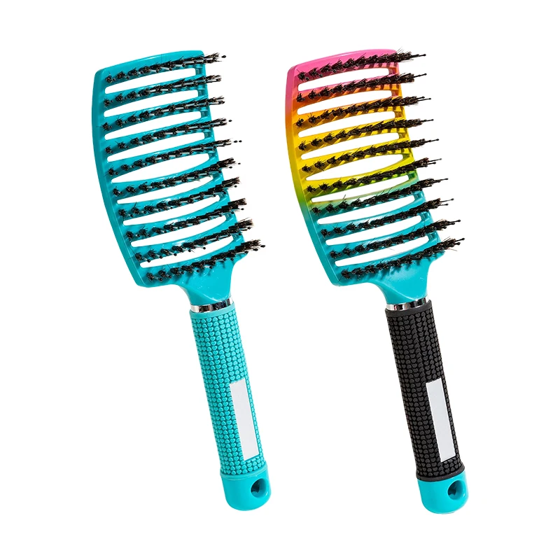 

hair salon man modelling escova de cabelo Finalize the design hair big curved comb brush