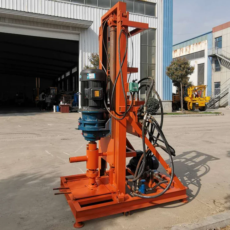 Small Electric Hydraulic Lifting Water Well Drilling Rig 
