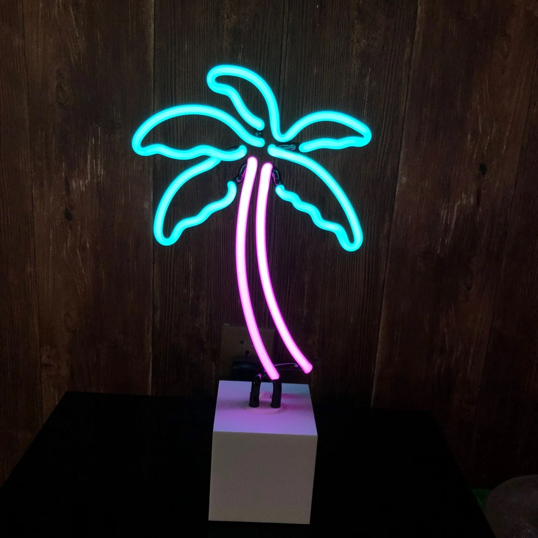 Neon sculpture palm tree led neon light 12v dc coconut tree neon lamp oem factory china suppliers