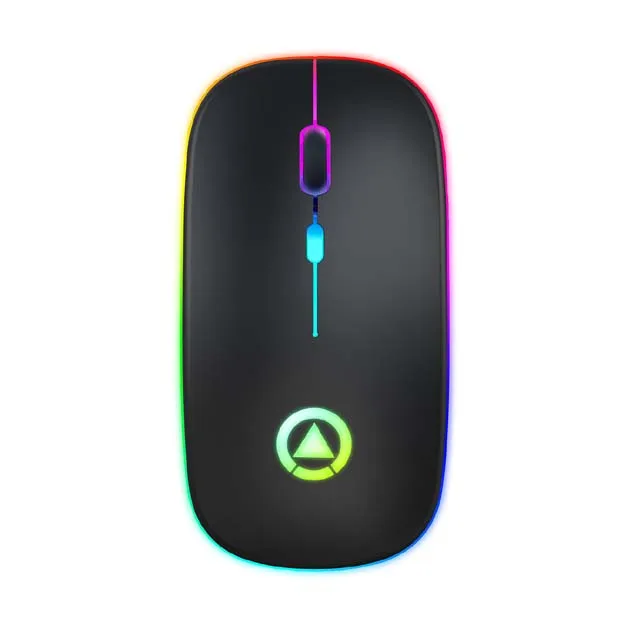 

Hot Sale 2.4G Wireless Rechargeable Mouse Led Light Colorful USB Mini Computer Mouse For Laptop, Black, gray, white, rose gold