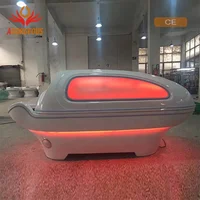 

Multifunction 3 in 1 LED Light Spa Capsule + Hydrotherapy Water Massage + Wet Steam Sauna Chamber spa equipment