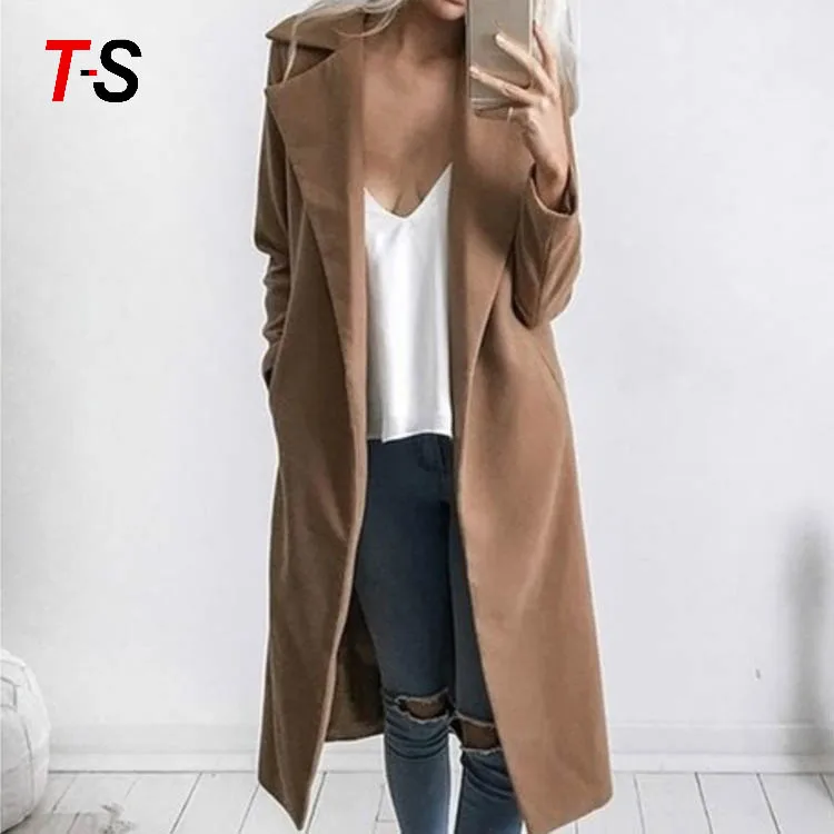 

Women Casual Cardigan Solid Slim Jacket Parka Coat warm coat Autumn Winter