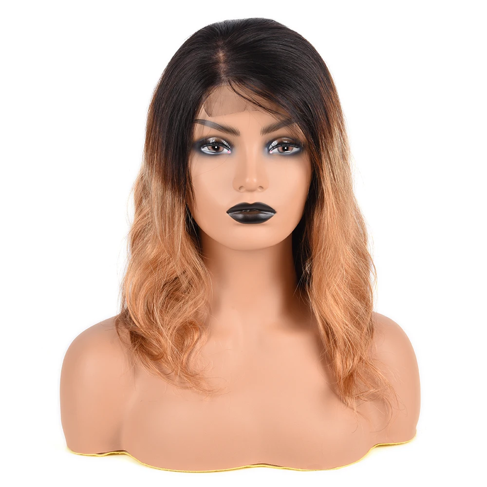 

New Arrival Ombre Front Lace Wig 1b 4 27# Brazilian Human Hair Wigs