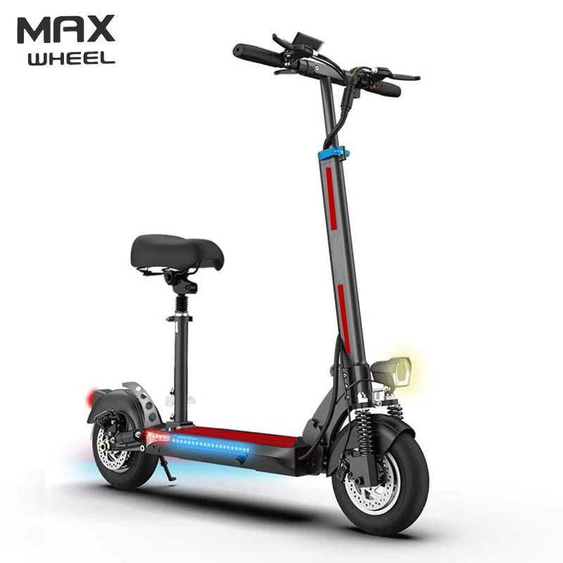 

Europe stock 2020 folding two wide wheel electric scooter for adult, Black