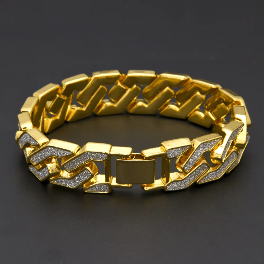 

Trendy Jewelry Men'S Alloy Bracelet Geometric Shape Hip Hop Bracelet, Silver