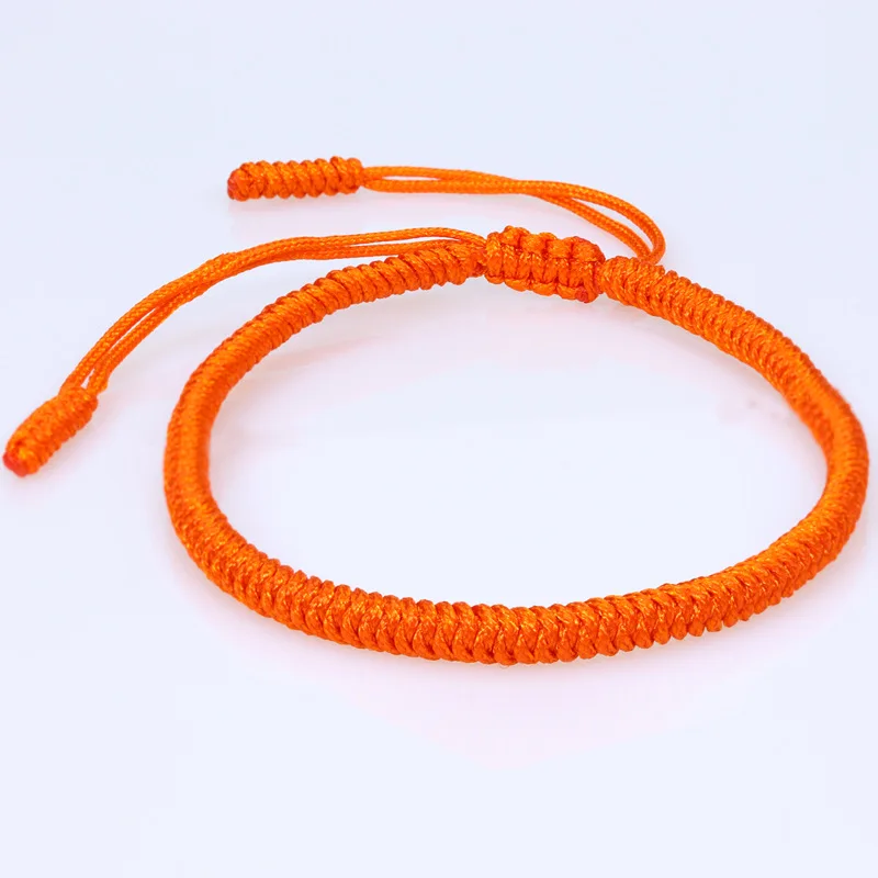 

Factory wholesale popular ethnic style diamond knot bracelet pure hand-woven hot-selling Buddhist bracelet, 16 colors