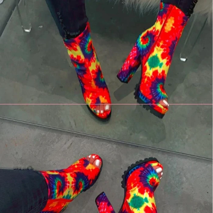 

New Arrival Fur women heels red satin peep-toe bootee ladys heel shoes heels
