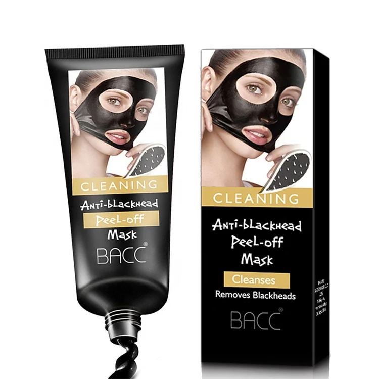 

2021 New Natural Bamboo Charcoal Deep Cleansing Peel Off Suction Mask Sheet Nose Face Purifying Blackhead Remover Mask