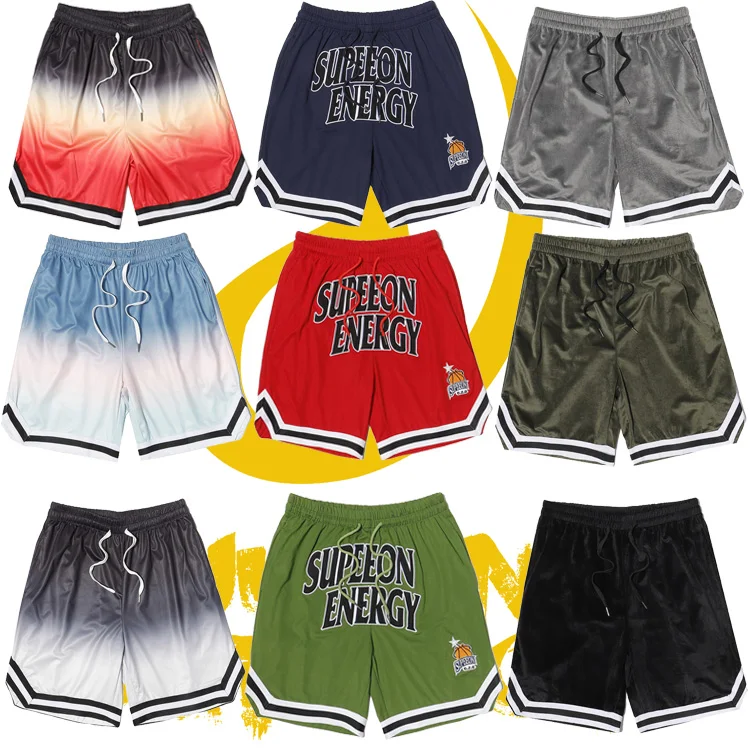 

Men's elastic waist Basketball Boxer Shorts Custom Logo Men Sports Gym Workout Short, Picture shows